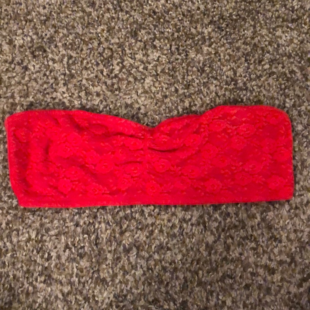 Red lace Bando